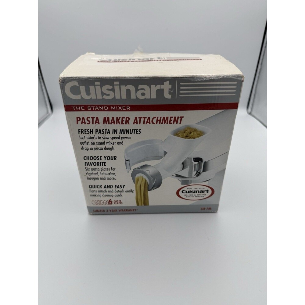 Cuisinart Stand Mixer Pasta Maker Attachment 2007 SM-PM For SM-55 & SM-70 NIB